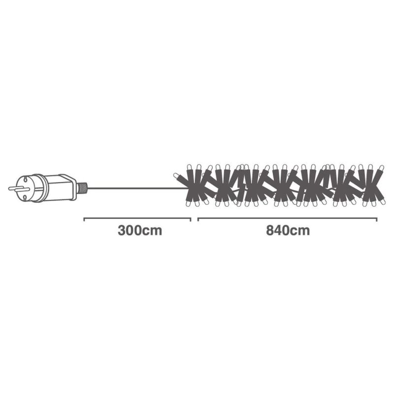 14. CHRISTMAS TREE LIGHTS LIGHT CHAIN 1152 LED TIMER COOL WHITE