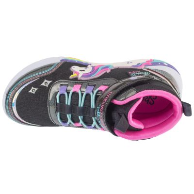 3. Skechers S-Lights: Unicorn Chaser – Jumping Magic 303302L-BKMT Black, 28