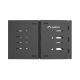 3. LANBERG WALL MOUNT RACK 19' 6U 497X400/240 BLACK