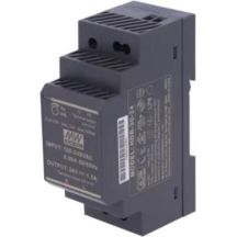 Wired power supply 24v dc 30w for din rail black ZS-24/30 Tech Controllers