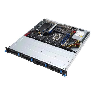 9. ASUS Rack 1U RS300-E12-PS4/350W Intel C262 LGA1700 95W 4xDDR5 4400/4000/3600 4x3.5"/2.5" 4*SATA/SAS/NVMe 2x Intel I210AT 1x Management Port 350W 80 PLUS Gold