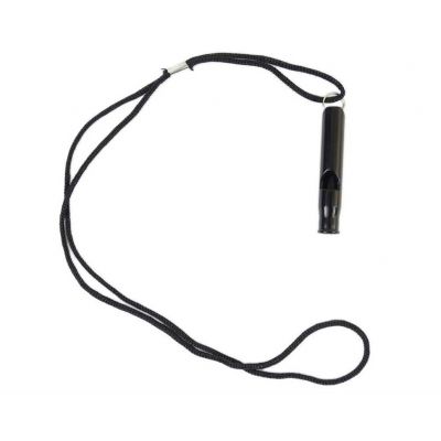 3. Survival Whistle - Aluminum - Black