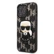 2. Karl Lagerfeld KLHCP13LPMNIKBK iPhone 13 Pro / 13 6.1" hardcase black/black Monogram Ikonik Patch