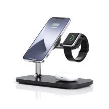RealPower ChargeAIR Mag Smartphone, Smartwatch, Tablet Black USB Wireless Charging Internal