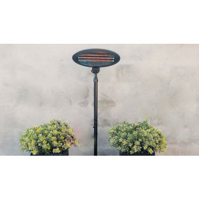 6. Sunred SMQ2000A Indoor and Outdoor Heater Black 2000W Quartz Electric Heater