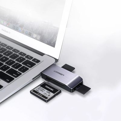 7. Ugreen SD / micro SD / CF / MS card reader for USB 3.0 gray (50541)