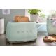 15. SMEG TSF01PGEU toaster pastel green