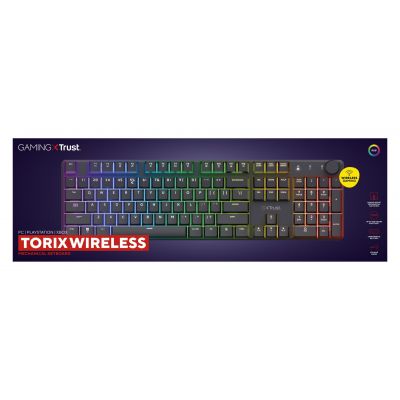 11. Trust GXT 868 TORIX WIRELESS US Gaming Keyboard