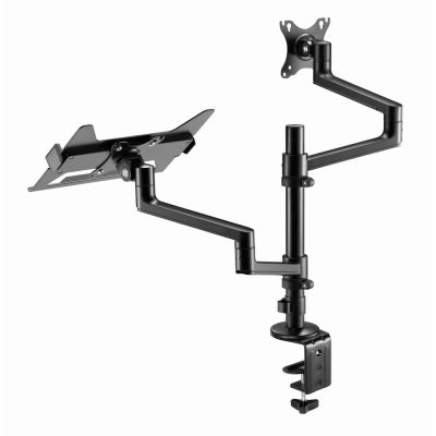 3. GEMBIRD ADJUSTABLE DESK ARM/MONITOR HOLDER + NOTEBOOK STAND 17-32, VESA 100X100MM, UP TO 8 KG