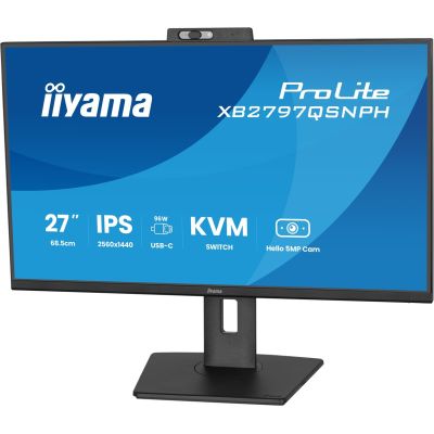 13. iiyama ProLite XB2797QSNPH-B1 27IN IPS LCD 4MS 2560X1440 350CD/M2 HDMI/DP/USB 2 computer monitor 68.6 cm (27") 2560 x 1440 px Quad HD Black