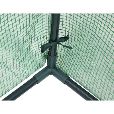 31. GREENHOUSE GARDEN TUNNEL TWO ENTRANCES FOR TOMATOES AND CUCUMBERS 200x100x180CM GREEN