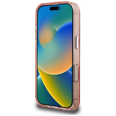 5. Karl Lagerfeld IML Aquarelle Choupette & Logo Case for iPhone 16 Pro Max - Pink