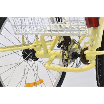 21. 24-INCH VANILLA 3-WHEEL BIKE 1-SPEED