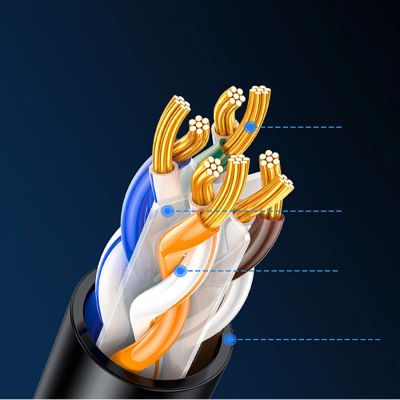 4. Ugreen Cat6 F/UTP Ethernet Cable 8m - Black