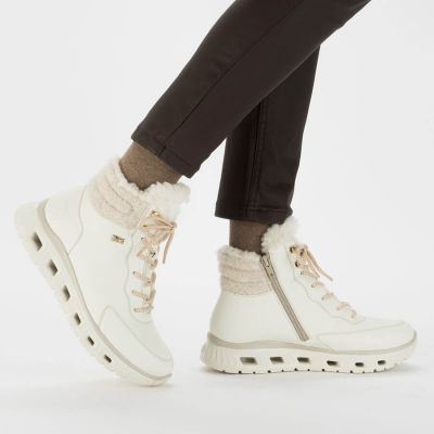 15. Rieker W RKR720 insulated sports boots, white