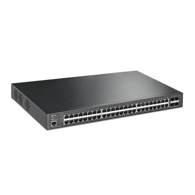 3. TP-Link JetStream TL-SG3452XP Managed Network Switch L2+ Gigabit Ethernet (10/100/1000) PoE Support 1U Black