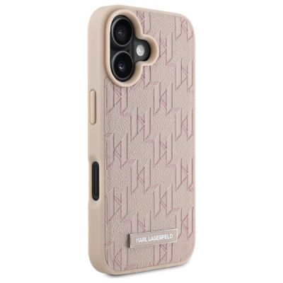 4. Karl Lagerfeld Hot Stamp Magsafe iPhone 16 Case - Pink