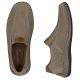 4. Men's leather openwork slip-on shoes, brown, Rieker 05272-64