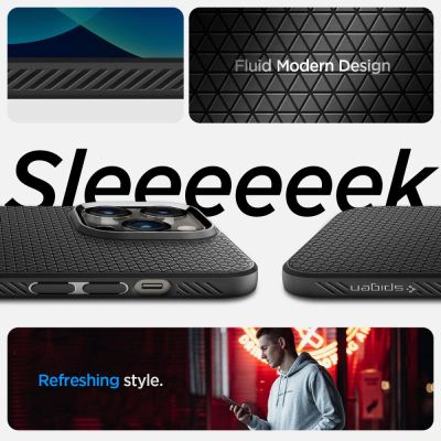 18. Spigen Liquid Air iPhone 14 Pro Case - Matte Black