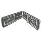 20. FOLDING CATERING BENCH 183X28X43CM GRAY