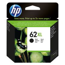 HP 62XL Black Ink Cartridge, HP62XL=C2P05A, 600 pages
