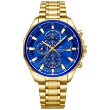 Men's Watch Giewont Chronograph Sapphire Gold Blue GW7290-B6