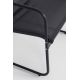 Black Forest Textilene Garden Furniture Set: Two Chairs, a Lounger and a Folding Table, Black