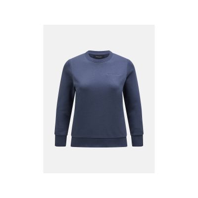 Peak Performance W Original Small Logo Crew Sweatshirt Blue