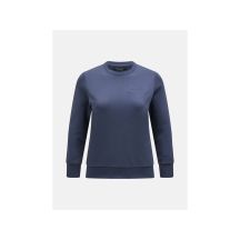 Peak Performance W Original Small Logo Crew Sweatshirt Blue