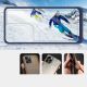3. Clear 3in1 case for Samsung Galaxy S23 Ultra silicone cover with frame blue