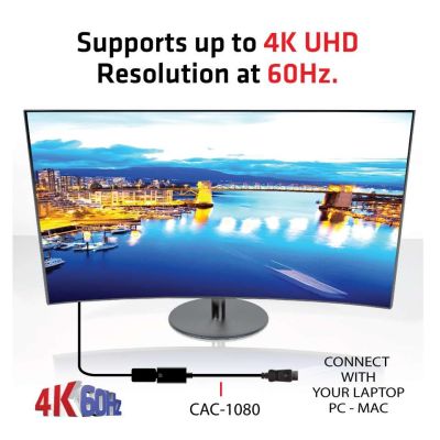 4. CLUB3D DisplayPort 1.4 to HDMI 2.0b HDR Active Adapter