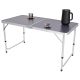 2. FOLDABLE CAMPING TABLE 120X60X70/62/55CM GRAY