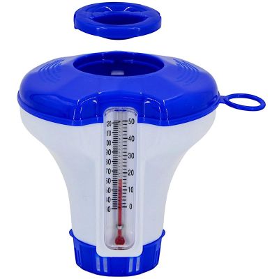 5. THERMOMETER WITH SWIMMING POOL CHEMICAL DISPENSER 12CM 290618