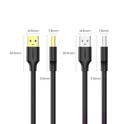 16. Ugreen US128 90576 USB-A 3.0 / USB-A 3.0 5Gb/s cable 3m - black