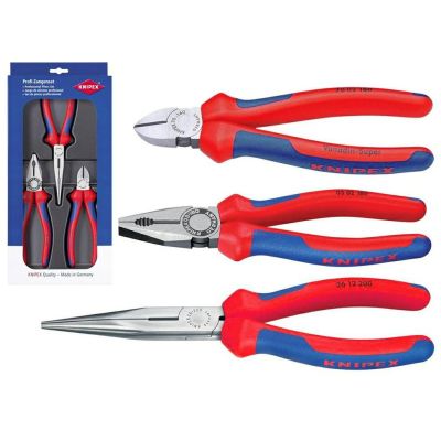 2. KNIPEX 00 20 11 set of pliers for workshop and service work 3 pcs.