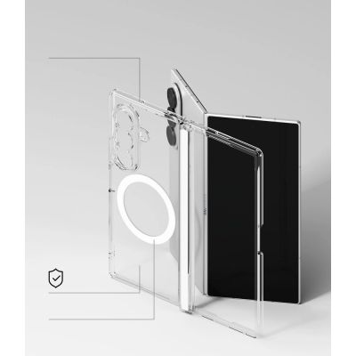 8. Ringke Fusion Flap Magnetic MagSafe Case for Samsung Galaxy Z Fold 8 Ultra - Clear