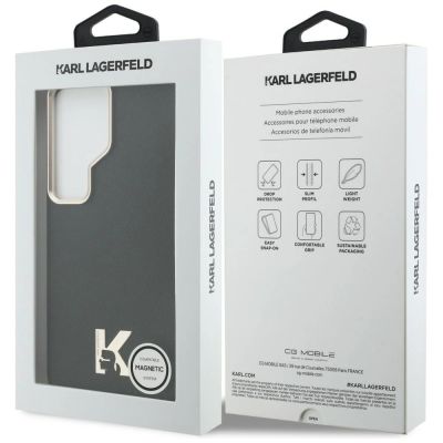 8. Karl Lagerfeld K Metal Logo MagSafe Case for Samsung Galaxy S26 Ultra - Black