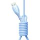 3. Joyroom S-A59 Vibrant Series 3A USB-A - Lightning cable 1.2m - blue