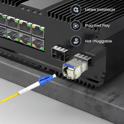 4. Extralink SFP+ WDM SFP+ 10G 10Gbps 1270/1330nm module, single mode, 20km, LC, DOM, pair