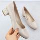 14. Beige Sergio Leone PB291 block heel pumps