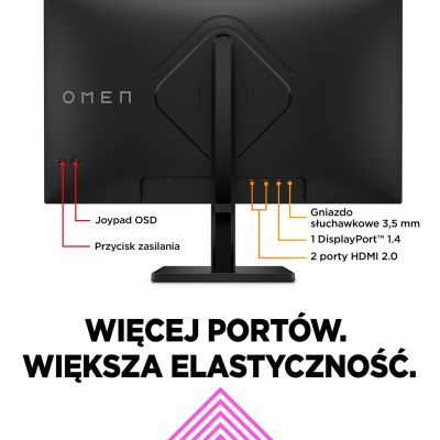 21. HP LED MONITOR, QHD 27" OMEN 27q (780H4E9) 165Hz