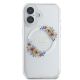 3. Guess IML Flowers Wreath MagSafe Case for iPhone 16 - Transparent