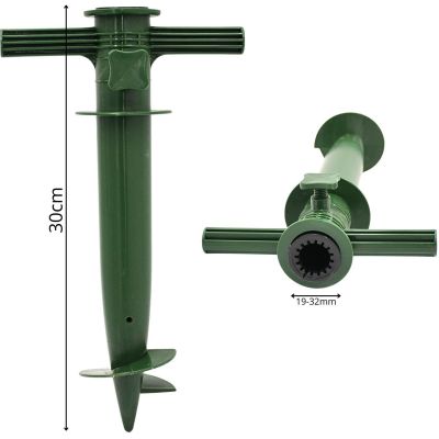 13. UMBRELLA BASE 30x17x6CM GREEN