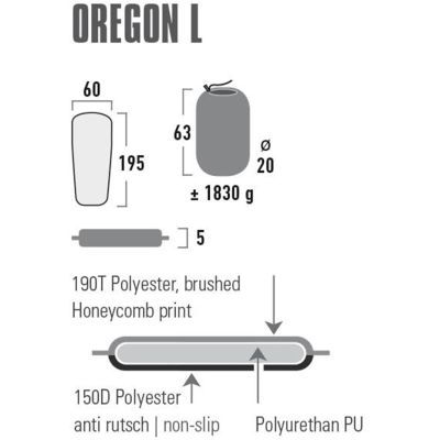12. High Peak Oregon Self-Inflating Mat L 195x60x5 41125