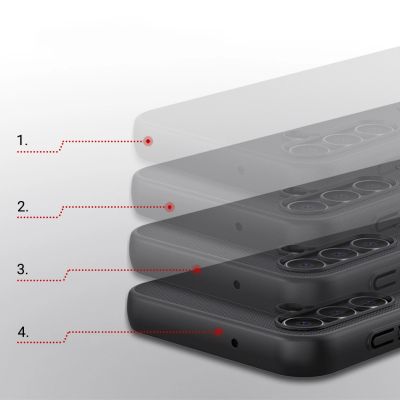 14. Nillkin Super Frosted Shield Case for Samsung Galaxy A14 5G / Galaxy A14 Phone Cover Black