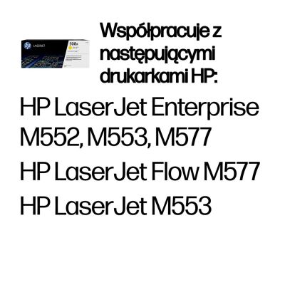 9. HP 508X High-Capacity Yellow Original LaserJet Toner Cartridge