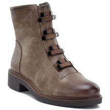 Women's winter ankle boots on a block brown M.Daszyński SA252-16 SA252-1