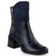 Women's Blue Patent Block-Heel Ankle Boots M.Daszyński SA269-1