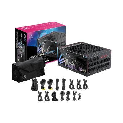 5. MSI MPG Ai1300TS PCIE5 Power Supply Module 1300W 24-pin ATX Black