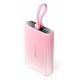 Vention Powerbank 10000 mAh USB-C + Lightning + USB-A 22.5W with LED Display Pink